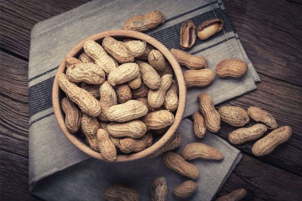 Keto Peanuts in a bowl